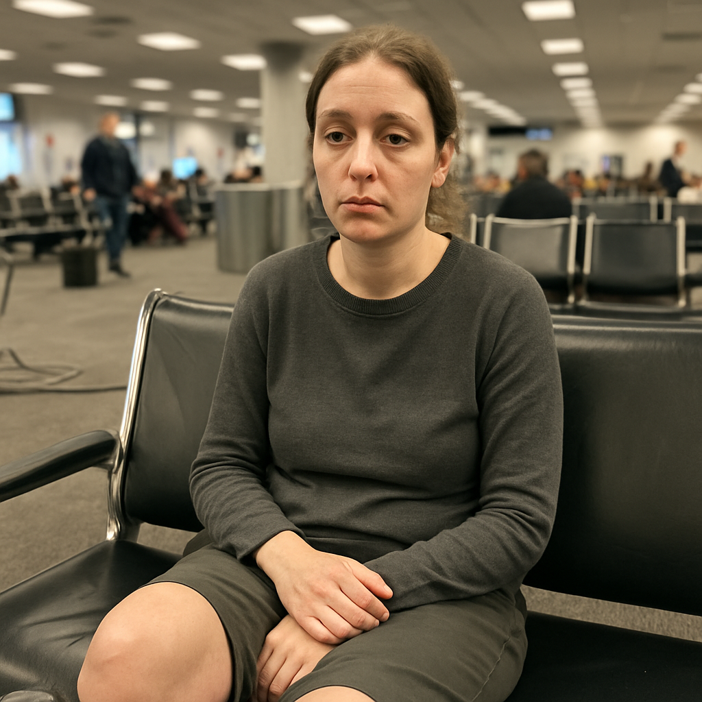 Chaussettes de compression portées en voyage, à l'aéroport